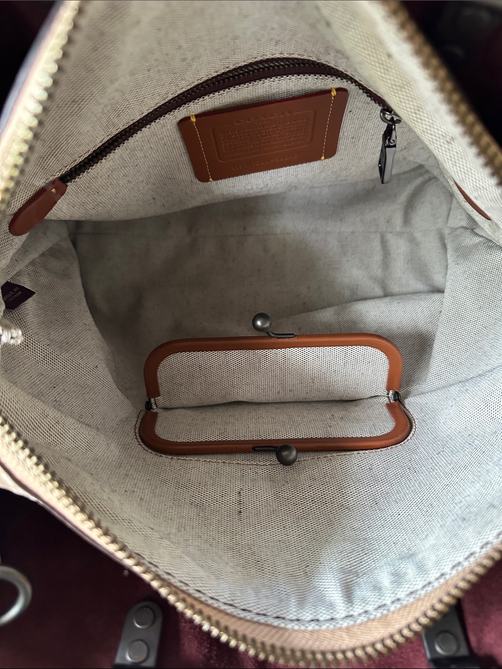 Coach 1941 Rogue 31 Bag with Tea Rose Appliqué | Beechwood - Picture 14 of 17